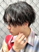 波巻きスパイラルパーマツイストスパイラルツーブロック