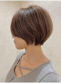 ショートヘア/まとまりのいいショートボブ/大人ヘア