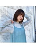 切りっぱなしボブ×大人可愛い×ウェーブ×外ハネボブ