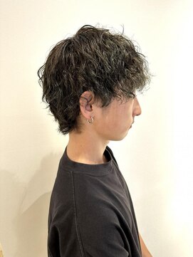 ネオヘアー 曳舟店(NEO Hair) メンズスパイラルパーマ/アッシュグレー/波巻き/曳舟