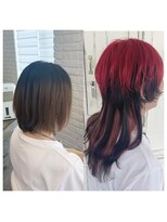 クラン ヘアーアンドスタジオ(CLAN hair & studio)&nbsp;ハイトーンエクステブリーチインナーミルクティーベージュ