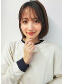 小顔に見える韓国ボブ×似合わせ前髪カットフェイスレイヤー