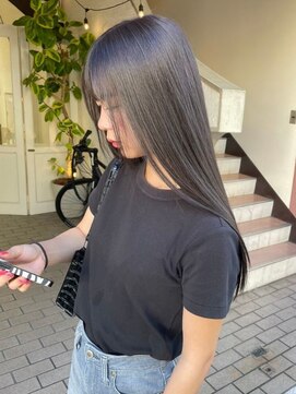 ロナバイソル(lona by SoL) ダークグレー/ロングストレート