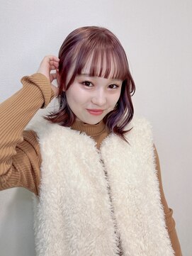 ゲリール 中野店(guerir hair+care) ピンクベージュカラー