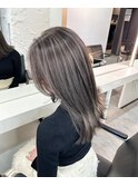 ハイライトブルージュマチルダボブインナーグレージュ