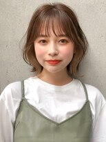 前髪 アンブレラカラー こなれミディ イメチェン くびれボブ