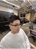 テーパーフェード×スパイキーショート