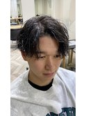 【RYUYA】センターパート×ツイストスパイラルパーマ