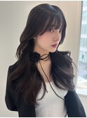 くびれヘア/ワンホンレイヤー/韓国ヘア/ハッシュカット