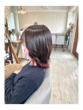 ミミフルール(mimi fleur) インナーカラーカシスピンク