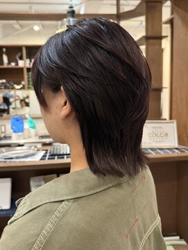 ルイ(ROUIS produced by LUCK 津田沼) ROUIS 津田沼 ワインレッド ブリーチなしカラー