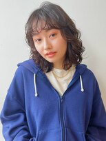パーマ デジタルパーマ ブルーブラック イメチェンレイヤー
