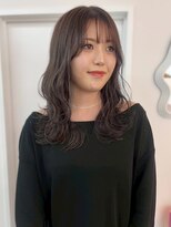 ユニバイリサ 天神大名店(uni by risa)&nbsp;ミルクティーグレージュ 顔周りカット ハイトーン ブリーチ 艶髪