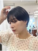 ★艶マッシュショート　ナチュラル　アッシュ