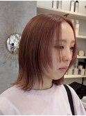 韓国風　前髪カット　艶髪　くびれ巻き　サイドバング