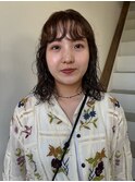抜け感パーマ