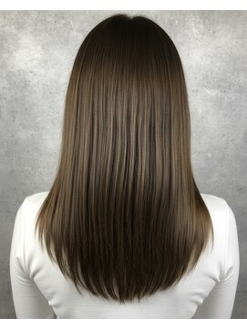 オンク 新宿(onk) 黒髪/グレーベージュ/レイヤーロング/前髪パーマ[新宿駅]