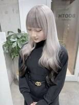 ベガ(VEGA) ロング ケアブリーチ ミルクティーベージュ 顔まわり 10代