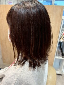 エヌアンドエー せんげん台店(N&A) ショコラブラウン×外ハネミディ