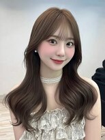 エリス 四条烏丸店(ELIS)&nbsp;小顔外ハネミディアムアッシュ20代30代40代くびれミディ韓国ヘア