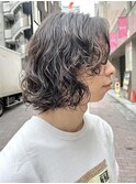 メンズボブ メンズパーマ ツイストシャドーパーマ メンズロング