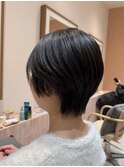 ハンサムショート/フェザーショート/韓国ヘア/黒髪/北綾瀬