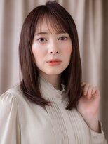 カバーヘアアンドスパ ブリス 浦和(COVER HAIR&SPA bliss) グレージュブラウン顔周りカット艶感ストレートX浦和30代40代