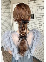 フェリーチェ 六本木店(Felice)&nbsp;編み下ろし　結婚式ヘア　パーティヘア　参列