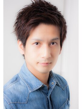 アンジュ ヘアー(Ange hair) アップバング　無造作　束感ショート