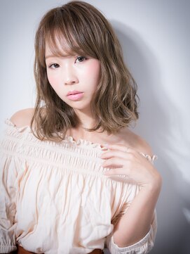 カバーヘア イヴ 戸頭店(COVER HAIR EVE) *EVE戸頭*無造作カールが大人かわいいくびれセミディx