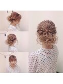 結婚式参列者用、ヘアーセット