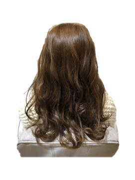 ブルー(BLUE) ロング×ホワイトアッシュ