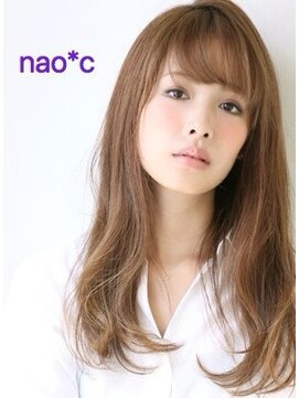 ナオシ トレス 富雄店(nao*c tres) 【奈良/富雄nao*c】ミルクティーベージュのふわセミロング