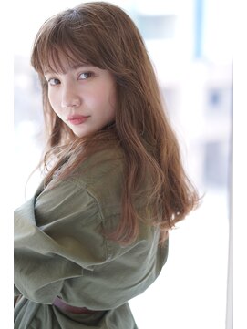 フラッグ ヘアー 天神西通り店(Flag HAIR) 透け感ベージュロング