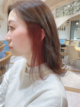 ロンド ストラーダ 心斎橋(Lond strada) 【津賀　涼】イヤリングカラーレッドバイオレット☆