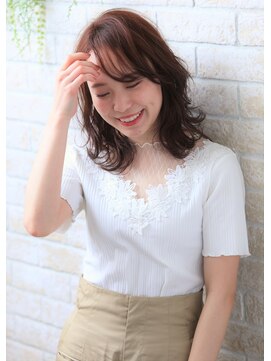 ソア 武蔵小杉(SOAR) かきあげマロンベージュストカールくびれヘア黒髪Ａラインボブ