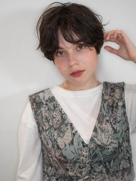 コットン 平塚店(Cotton) 【cotton平塚】センターパート/ハンサムショート/暗髪