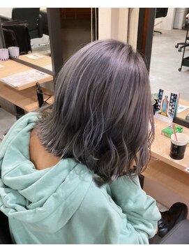 ラフ 難波店(LAFF) #黒髪#ボブルフ#ネビージュ#小顔#ワンレン