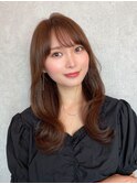 韓国風前髪×レイヤーカット【髪質改善/新宿/レイヤーカット】