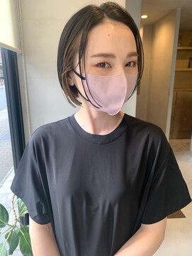 ヘアー アイス ルーチェ(HAIR ICI LUCE) 30代艶つやハンサムボブ/西田