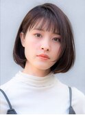 ナチュラルひし形大人ボブ