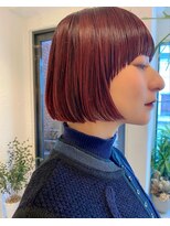 スロウ 代官山(Sraw) ワインレッド/マッシュボブ