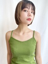 ケーツー心斎橋 クイーンズガーデン バイ ケーツー(K two QUEEN'S GARDEN by K two) ピスタチオカラー*デザインカラー*3分で巻けるボブ2*心斎橋&難波