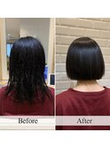 扱いやすいやわらかストレート潤いツヤボブ【カミケンネクスト】