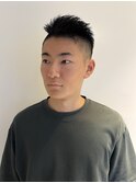 メンズツーブロックショート