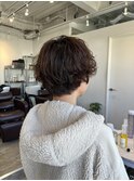 前髪パーマ/ショートヘア[表参道/髪質改善/ハイライト]