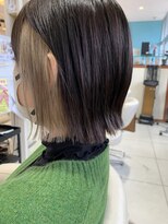 グロース 一宮北店(growth) 切りっぱなしボブ×イヤリングカラー