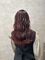 ヘアーワークス ボナ ウニクス店(HAIR WORKS bona) うる艶ロングウェーブ×髪質改善 ケアカラー