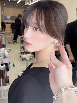 ラルムバイシー 新宿(LARME by Sea) 韓国顔周りxレイヤーセミディ/姫カット/ワンカール/シアーカラー