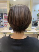 大人ハンサムショート フェザーショート マロンベージュ